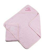 HT13-P: Pink Hooded Robe w/Emb
